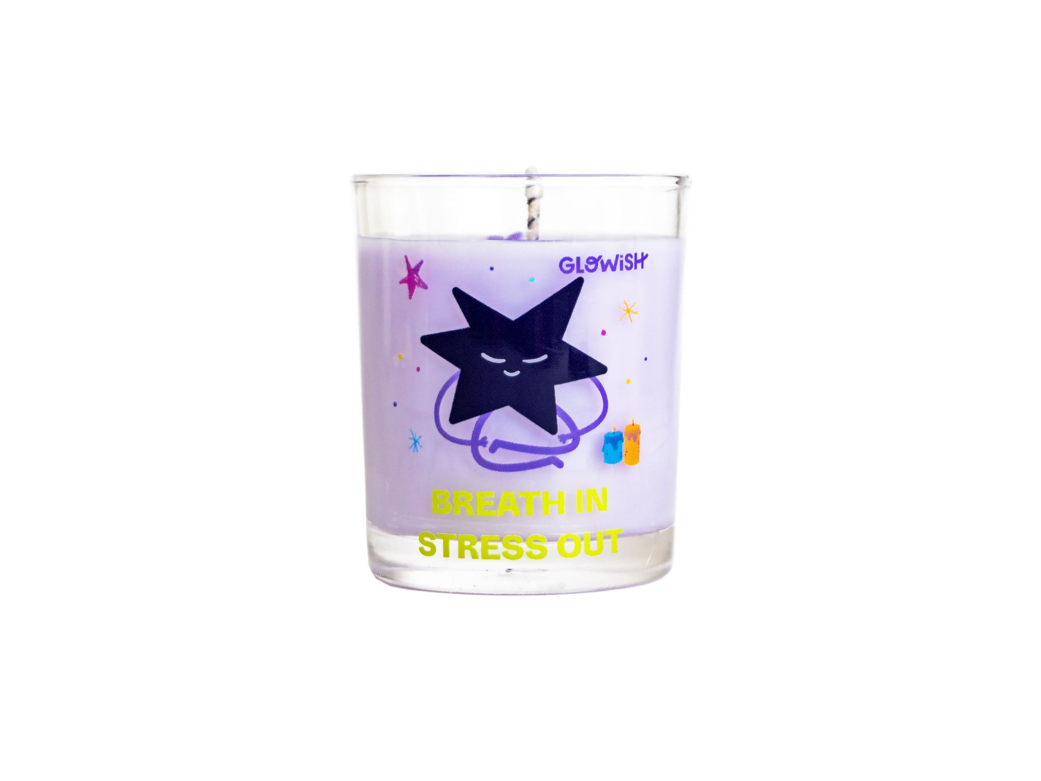 Breath in, Stress Out - MiniGlowi Ringless Candle 70g